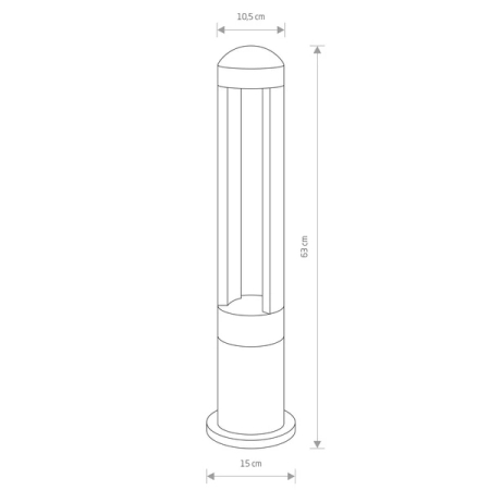 Lampa MONTERREY LED black 9507 Nowodvorski Lighting