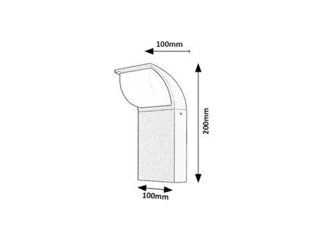 Kinkiet zewnętrzny Rabalux Hongkong 7166 czarny