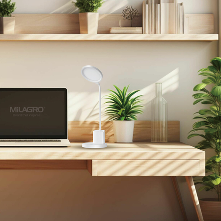 Milagro Lampka biurkowa SCUOLA WHITE 5W LED ML1016 BIAŁY