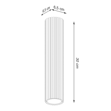 Sollux Lighting Plafon KARBON 30 biały SL.1532
