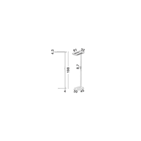 Lampa podłogowa Luces Exclusivas CENZIRA LE45413 biały