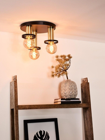 Lampa sufitowa Lucide ANAKA 45179/13/30 czarny/złoty