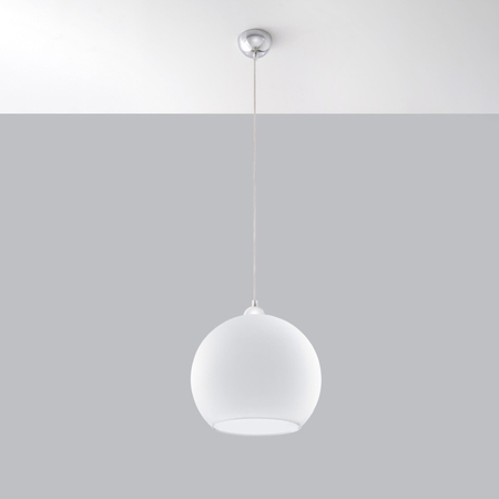 Sollux Lighting Lampa wisząca BALL biała SL.0256