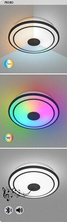 Lampa sufitowa Rabalux Nikolaus 71030 czarny