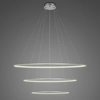 Lampa wisząca Ledowe Okręgi No.3 80cm 3k srebrna Dali