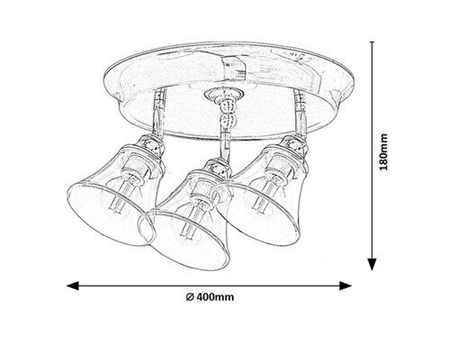 Lampa łazienkowa Rabalux Antoine 3210 chrom