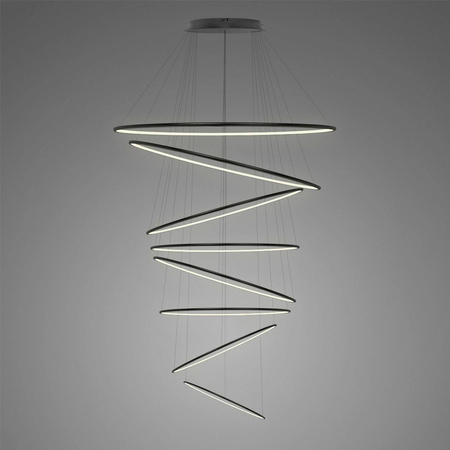 Lampa wisząca Ledowe Okręgi No.8 230 3k czarna Dali