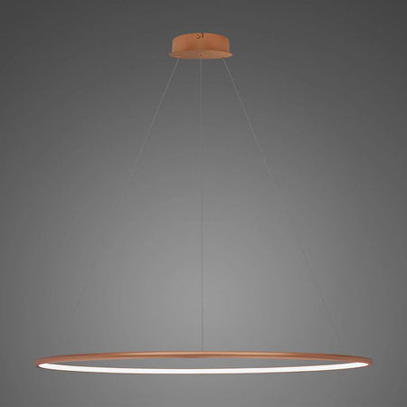 Lampa wisząca Ledowe Okręgi No.1 120cm 3k miedziana DALI