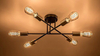 Lampa sufitowa Rabalux Branwen 71026 czarny matowy