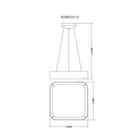 Lampa wisząca LED Zuma Line RLD96419-24 Trim