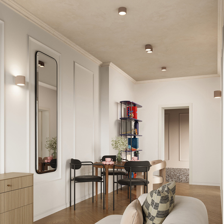 Sollux Lighting Plafon AURA 1 taupe Gx53 SL.1817