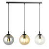 Lampa wisząca COSMO 3 BL MIX Emibig 714/3 czarny/złoty