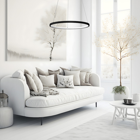 Milagro Lampa wisząca HOOP BLACK 27W LED ML1541 CZARNY