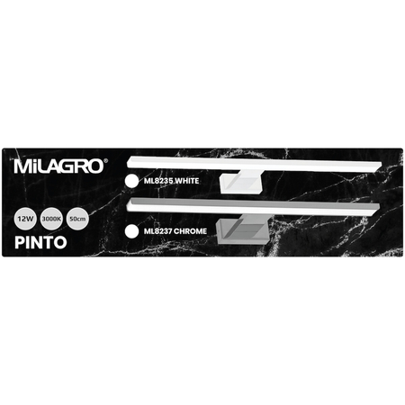 Milagro Kinkiet Pinto 12W LED 50cm Biały ML8235 BIAŁY