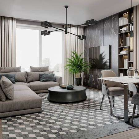 Milagro Lampa sufitowa ASTRA 4xE27 MLP8679 CZARNY