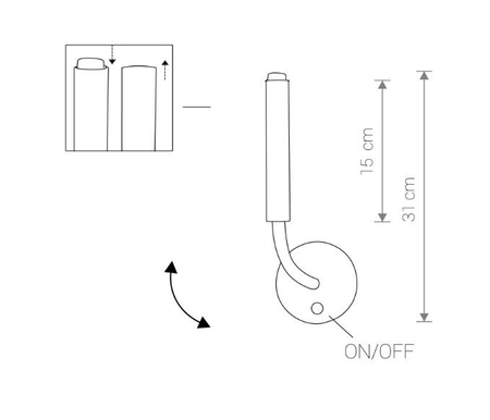 Kinkiet Nowodvorski 8352 Stalactite I