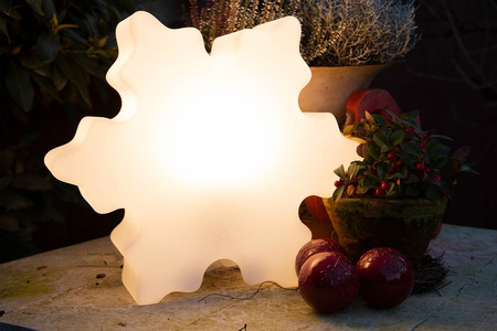 Śnieżynka LED Lampa zewnętrzna ogrodowa 2700K Biała ciepła Ø40cm 32065W biały