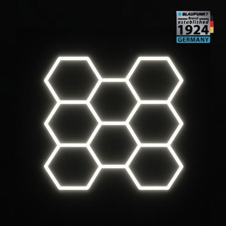 Lampa LED Hexagon Blaupunkt 252W geometryczny panel sufitowy led 4000K CRI90 w kształcie plastra miodu