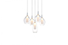 Lampa wisząca Azzardo AZ3076 Amber Milano clear