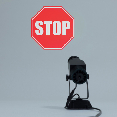 Szkiełko 1 kolor - Akcesoria do Projektorów Logo LED - Stop