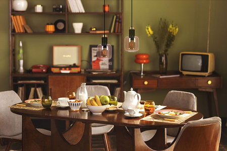 Lampa wisząca DOKA Kaja K-5266 czarny/złoty