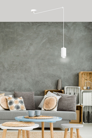 Lampa wisząca TRAKER 1 WH/WHITE Emibig 525/1 biały