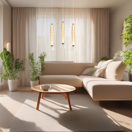 Milagro Lampa wisząca LUCCO amber 18W ML1416 BURSZTYN