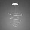 Lampa wisząca Ledowe Okręgi No.5 120cm 4k biała Dali