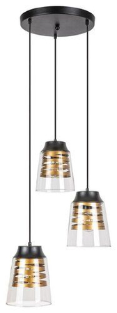 Lampa wisząca Rabalux Zenaida 3545 czarny matowy