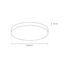 Milagro Plafon MAYA BLACK 15W LED IP44 Ø330 mm ML7789 CZARNY