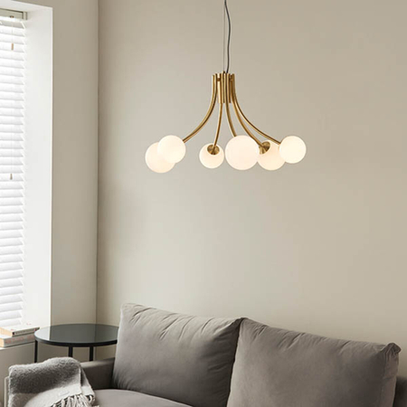 Endon Lighting Lampa wisząca 92217 mosiądz
