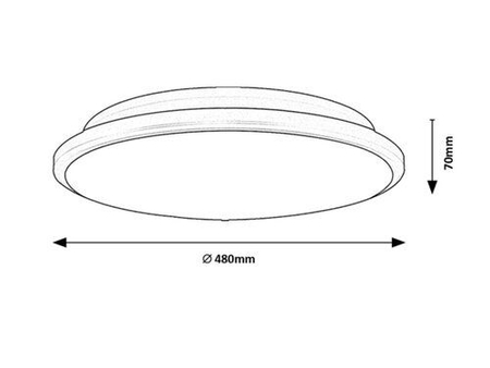 Lampa sufitowa Rabalux Engon 71131 srebrny