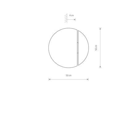 Kinkiet SUN LED Nowodvorski 7651 drewniany