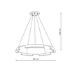 Light Prestige Lampa wisząca Tura 80 cm czarna LED CCT LP-9786/1P 80cm BK