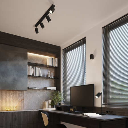 Sollux Lighting Plafon KARBON 4L czarny SL.1584