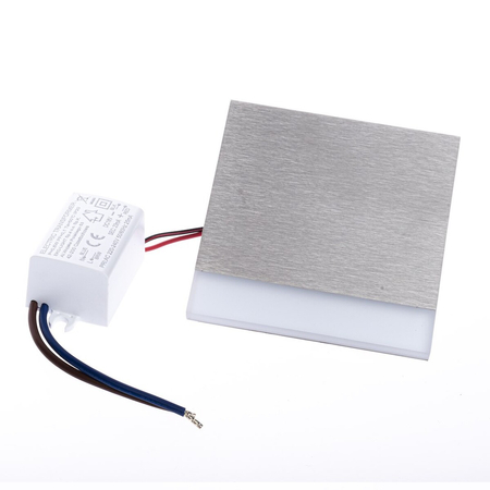 Eko-Light Oprawa schodowa BERG Barwa Zimna 6500K EKS4406 BIAŁY / SREBRNY