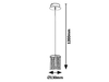 Lampa wisząca Rabalux Astrella 5043 chrom