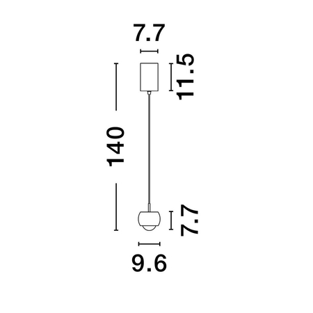 Lampa wisząca Luces Exclusivas LE44279 biały