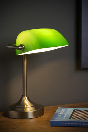 Lampa stołowa Lucide BANKER brązowy 17504/01/03
