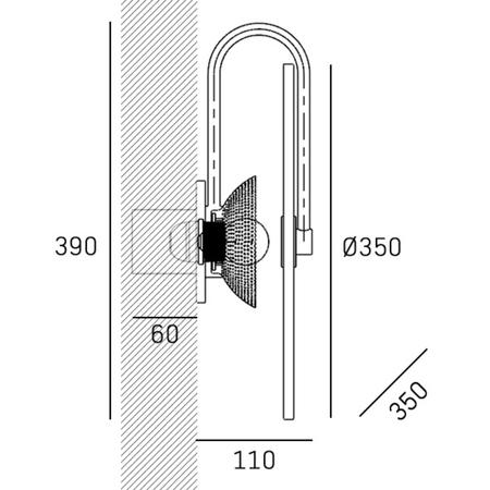Cosmo Light Kinkiet MODENA W01821BR