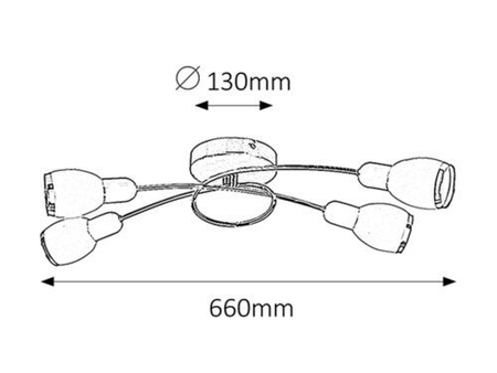 Lampa sufitowa Rabalux Elite 6063 chrom