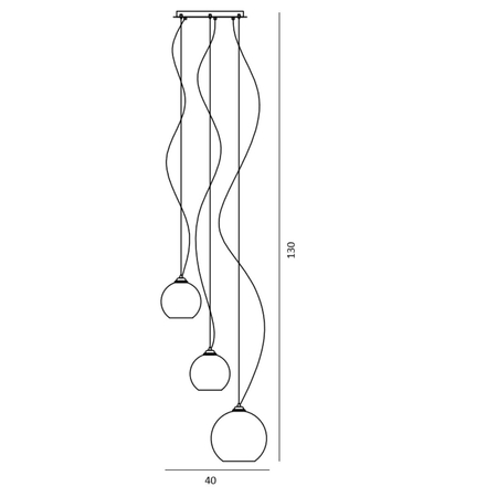 Lampa wisząca Azzardo SILVER AZ4750 CHROME