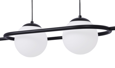 Lampa wisząca FINESTRA Kaja K-4960 biały/czarny