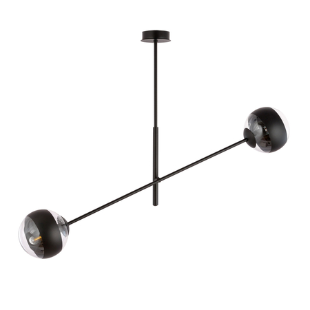 Lampa wisząca LINEAR 2 BLACK/STRIPE Emibig 1168/2 czarny