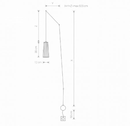 Kinkiet Nowodvorski Lighting Dover I Black Kabel 9264