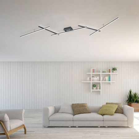 Lampa sufitowa Trio 628410532 czarny