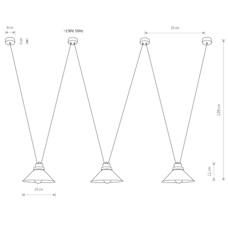 Lampa wisząca Nowodvorski 9146 Perm III