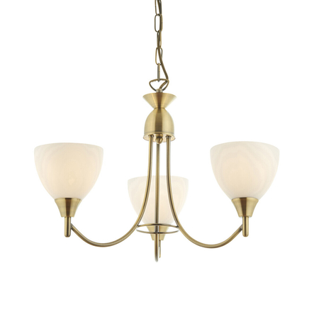 Endon Lighting Lampa wisząca 1805-3AN mosiądz
