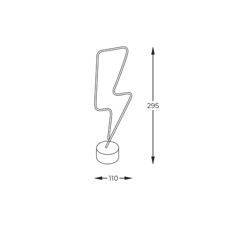 Lampa stołowa Zuma Line FM-NB28 NEON LIGHTNING LED