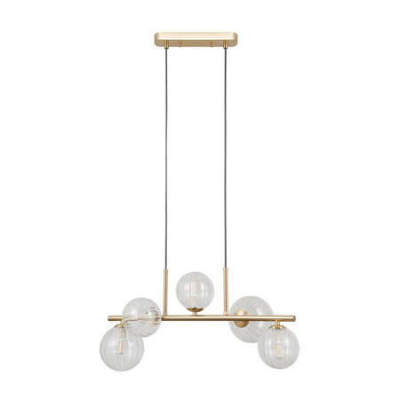 Lampa wisząca Italux Toledo PND-40717-5-HBR Złoty